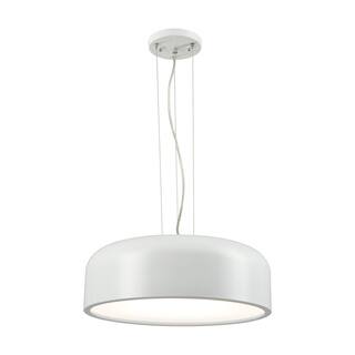 Alico Kore 1-light LED Pendant in White with Acrylic Diffuser