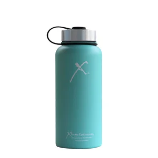 Xtreme Canteen 32-ounce Double Wall, Vacuum Insulated, 18/8 Stainless Steel Wide Mouth Water Bottle with Stainless Strap Lid