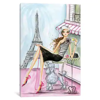 slide 1 of 1, Maison Rouge 'World Traveler: Paris' by Bella Pilar Canvas Print