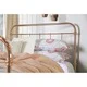 Furniture of America Melly Rose Gold Metal Bed - Thumbnail 2
