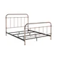 Furniture of America Melly Rose Gold Metal Bed - Thumbnail 1