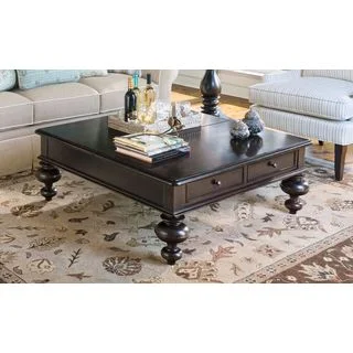 Paula Deen Home Put Your Feet Up Table in Tobacco Finish