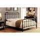 Furniture of America Gally Two-tone Powder Coated Metal Bed