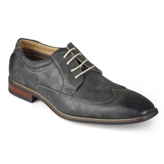 Vance Co. Men's Square Toe Wing Tip Lace-up Oxford Dress Shoes