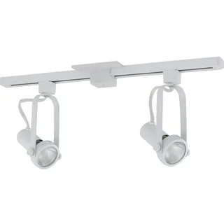 Liteline Corporation 71250-80019 2' White Athena Two Head Track Lighting Fixture