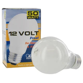 Feit Electric 50A-12-RP 50 Watt 12 Volt Frosted Rough Service Light Bulb