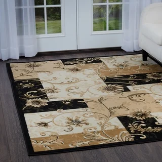 Home Dynamix Optimum Collection Contemporary Black Area Rug (5'2X7'2")