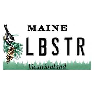 Maine License Plate 12x 6 Printed on Metal Wall Decor