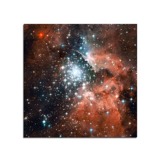 Star Cluster Space Fantasy 12x12 Ready to Hang Printed on Metal Wall Decor