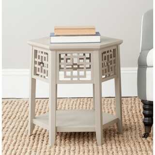 Safavieh Zelda Pearl Taupe End Table