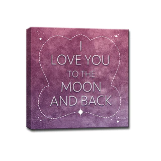 Ready2HangArt 'I Love you to the Moon & Back' Wrapped Canvas Art