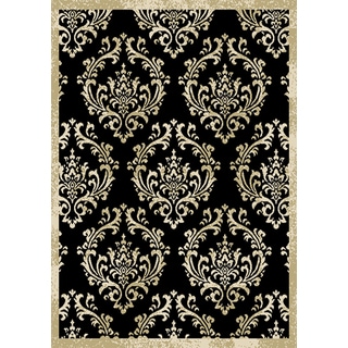 Home Dynamix Optimum Collection Contemporary Black Area Rug (7'8X10'4)