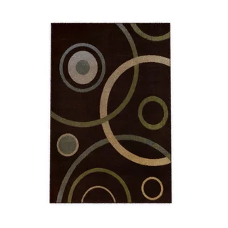 Home Dynamix Optimum Collection Contemporary Brown Accent Rug (21" X 35")