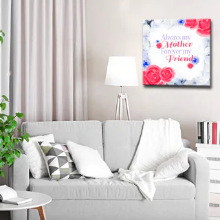 Ready2HangArt 'Always my Mother, Forever my Friend' Wrapped Canvas Art
