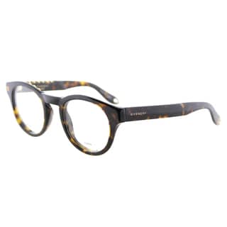 Givenchy GV 0007 086 Studed Havana Plastic Round 48mm Eyeglasses