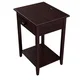 Thumbnail 2, Quality Furniture Espresso Night Stand with Drawer and USB Port (17" Wide). Changes active main hero.