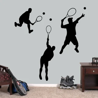 Tennis Guys Large Wall Decals Set