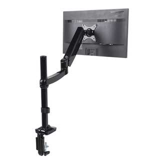 Fleximounts M17 Height Adjustable Desk Mount Heavy Duty Monitor Arm Stand For 10-27 Inch Lcd Screens Gas Spring Desktop Support