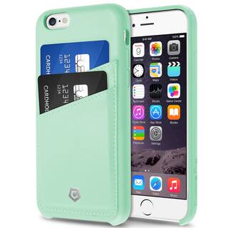 Cobble Pro CobblePro Handcrafted Mint Green Leather Case with Wallet Flap Pouch for Apple iPhone 6/ 6s/ 6 Plus/ 6s Plus