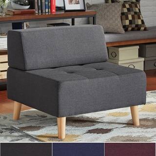 Soto Modern Upholstered Modular Ottoman Chair by MID-CENTURY LIVING