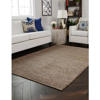 Kosas Home Handwoven Silver and Copper Braided Jute Rug (5' x 8')