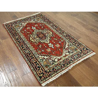 Hand-knotted Serapi Red Wool Area Rug (3'1 x 5')