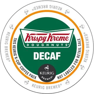 Krispy Kreme Decaf K-Cup Portion Pack for Keurig Brewers
