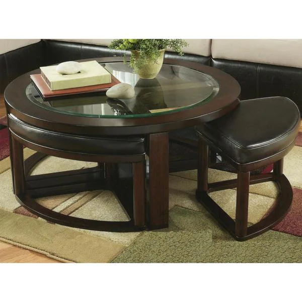 Copper Grove Kavanur Solid Wood Coffee Table and Chairs