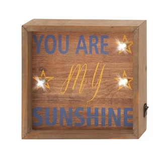 Wood LED Wall Sign 8-inch wide x 8-inch high