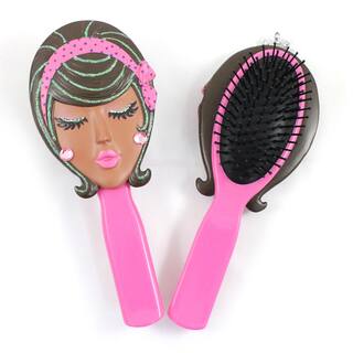 Jacki Design Stylish Pink Angel Style Polyresin Hair Brush