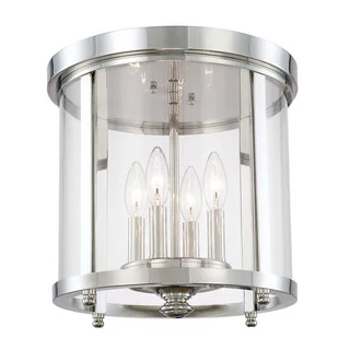 Capital Lighting Capital Ceilings Collection 4-light Polished Nickel Flush Mount