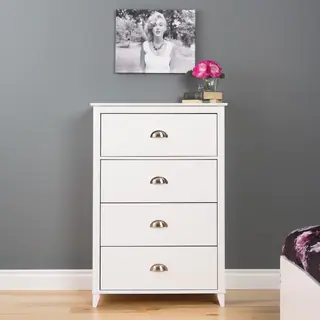 4 Drawer Dresser in White