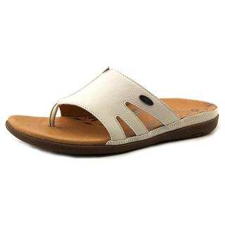 Acorn Women's 'Prima Cutaway Thong' Off-White Leather Sandals