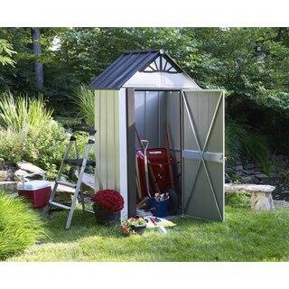 Arrow Designer Hot Dipped Galvanized Steel Shed (4' x 4')