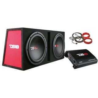 Complete Bass Package with Subwoofer, Enclosure, Amplifier, and Full Installation Kit
