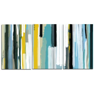 Maxwell Dickson 'Ocean Triptych ' Modern Canvas Wall Art