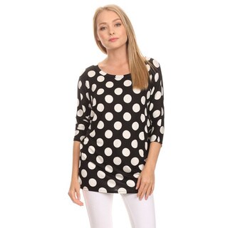 MOA Collection Women's Polka Dot Shirt