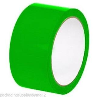 Green Colored Packing Tapes 2 Inch x 1000 Yards Color Tape 2 Mil 12 Rolls