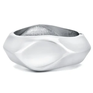Divina Silver Enhancer Bangle Bracelet for Fitness Tracker