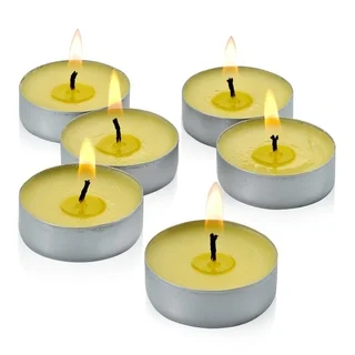 Mosquito Repellent Citronella Yellow Tealight Candles with Set of 50