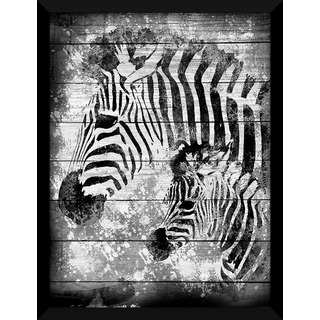 Zebras Giclee Wood Wall Decor