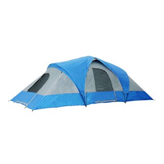 Semoo 9-Person 3-Room Family Tent with Large D-Style Door for Camping/Traveling with Carry Bag
