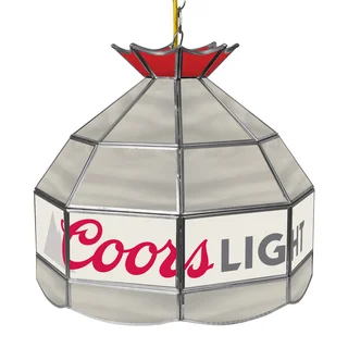 Coors Light 16-inch Handmade Tiffany Style Lamp