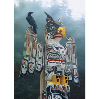 Cobble Hill: Totem Pole in the Mist 1000 Piece Jigsaw Puzzle