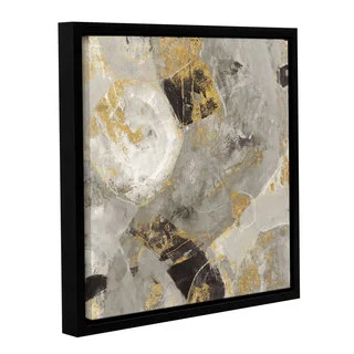 Silvia Vassileva 'Painted Desert Neutral' Gallery Wrapped Floater-framed Canvas