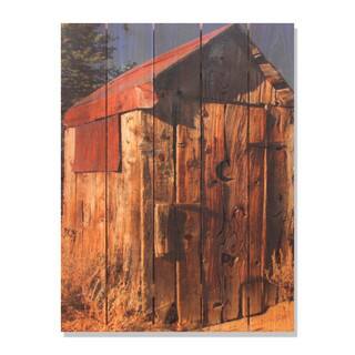 Out House 28x36-inch Indoor/ Outdoor Full Color Cedar Wall Art