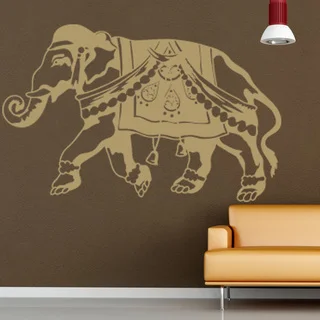 Indian Elephant Wall Decal Vinyl Art Home Decor
