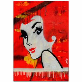 Mendo Vasilevski 'Flaming Redhead' Australian Pop-Art Painting Giclée