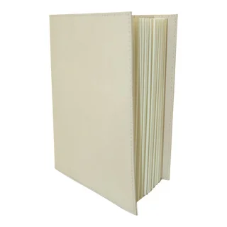 Handmade Off-White Colored Leather Journal (India)