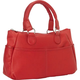 LeDonne Leather Slip Pocket Satchel Handbag